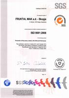Извршена ресертификација на ISO 9001: 2008 